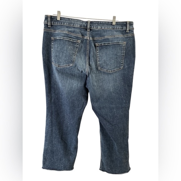 Maurice’s dark wash mid rise distressed jeans - Picture 4 of 5